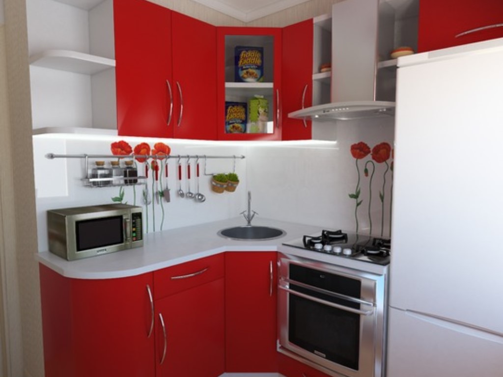 Дизайн Кухни Малогабаритной Квартиры С Холодильником