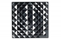 Комплект декоративных панелей PIRAMIDE 254х254мм (6 штук), отделка черная