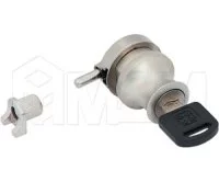 Замок-ручка для 1-ой двери, выдвижной + отв. планка, никель матовый: 420 MN