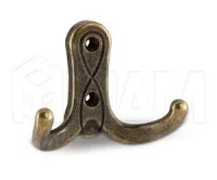 SERPENTE Крючок двухрожковый бронза состаренная: WR4235