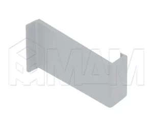 Заглушка для мебельного навеса, пластик, белая, левая: K015.C00L.911/RU