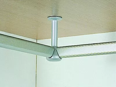 Соединение угловое овальной штанги для вешалок CAFIM серебро