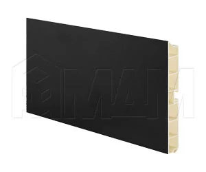 Цоколь пластиковый (высота 120, длина 4000 мм), черный: 12.0421 4M