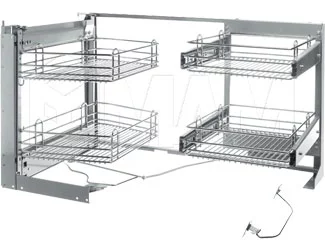 Волшебный уголок с выдвижными корзинами с плавным закрыванием, правый: SMACE45DXFMC