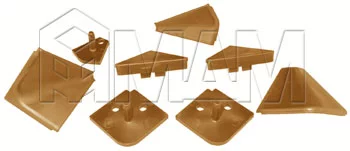 Аксессуары для треугольного плинтуса, коричневый: 09.565.RC