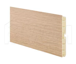 Цоколь пластиковый (высота 150, длина 4000 мм), дуб Ниагара: 15.1302 4M