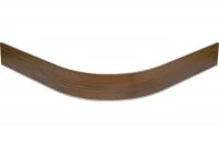 09 Закругление универсальное для цоколя ПВХ Н.100, орех темный