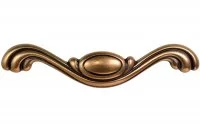 Ручка-скоба 96мм, отделка бронза античная французская
