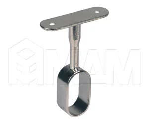 Штангодержатель для овальной штанги, никель: HA10 NI