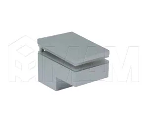 Менсолодержатель 40Х60 мм для деревянных и стеклянных полок 6 - 25 мм, хром матовый (2 шт.): MS.1437.AP