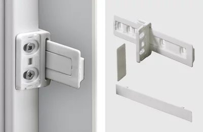 Hettich: 9079390: Механизм фиксации двери холодильника, пластик, белый