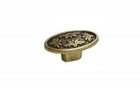 Ручка-кнопка, отделка бронза "Валенсия"