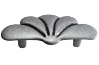 Ручка-скоба 64мм, отделка старое серебро с блеском