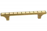 Ручка-скоба 96мм, отделка бронза "Валенсия" + бежевый