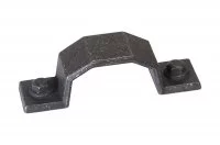 Ручка-скоба 64мм, отделка железо черное винтаж