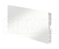 Цоколь пластиковый (высота 100, длина 4000 мм), белый глянец: 10.0418 4M