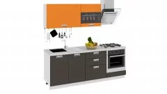 Кухонный гарнитур длиной - 210 см (со шкафом НБ)