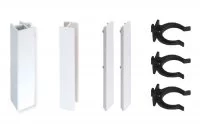 Комплект угловых элементов для цоколя ПВХ H.150, белый