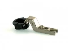 Петля QS для вкладных стеклянных дверей(под сверление), угол открывания 105°, черная