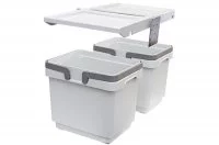 Ведро для мусора пластиковое, двойное, для сеток серии KSLT