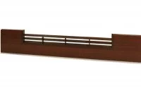 1565 Решётка вентиляционная для цоколя ПВХ H.120, L=600, орех античный NEW