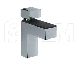 КВАДРО Менсолодержатель 24х66 мм для деревянных и стеклянных полок 4 - 40 мм, хром: SU16A ZCR