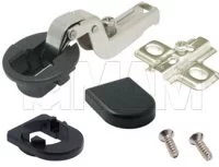 Петля стандартная вкладная площадка под саморез/черн D-обр.: C123152 под саморез/черн D