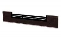 1714 Решётка вентиляционная для цоколя ПВХ H.150, L=600, венге Эльба NEW