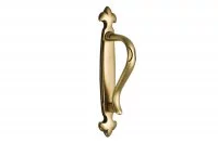 Ручка-скоба 64мм с накладкой, отделка бронза матовая