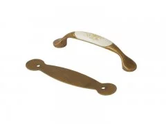 Ручка-скоба FIRMAX, металл+керамика, бронза