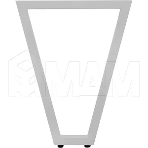 Опора для стола Образная, 40х40, H720+5мм, хром матовый, 1шт.: V40X40/720 AL