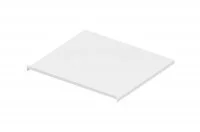 Защитный экран под варочную панель, для тумбы шириной 600мм из 16ДСП, отделка белый бархат (матовый)