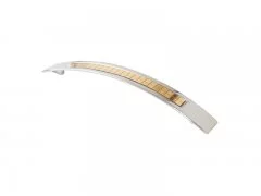 Ручка скоба со вставкой Mico 643, 128 мм, 10 золото