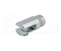 Полкодержатель для стекла 5-6 мм односторонний, хром: Р006-02/CH