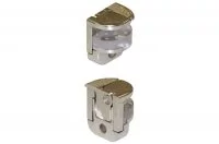 Полкодержатель с зажимом для стекла 6-10мм, под шуруп