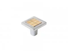 Ручка кнопка со вставкой Mico 6064, 10 золото