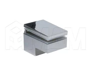 Менсолодержатель 40Х60 мм для деревянных и стеклянных полок 6 -25 мм, хром (2 шт.): MS.1437.NL