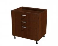 Корпус напольного шкафа для кухни, 3 ящика 800*560*720