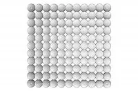 Комплект декоративных панелей TIMESQUARE 254х254мм (6 штук), отделка транспарент