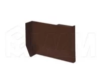 801 Заглушка для мебельного навеса, пластик, темно-коричневая, правая: K013.C00R.972