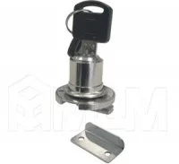 Замок для 1-ой двери, кнопочно-поворотный + отв. планка, хром: 503-23 CR Замок для 1-ой двери, кнопочно-поворотный + отв. планка, хром: 503-23 CR