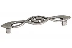 Ручка-скоба 128мм, отделка серебро античное: 9.1358.0128.17