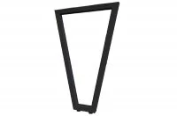 Опора для стола V-образная Лиссабон-Т l.550, h.870, отделка черный бархат (матовый)