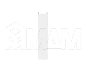 Конечный элемент (длина 4000 мм), белый глянец: 40.0418 4M