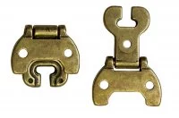 Петля декоративная врезная, отделка бронза античная