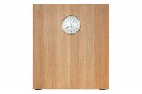 Подставка для планшета с часами, 250х276х10мм, отделка дуб/белый бархат (матовый)