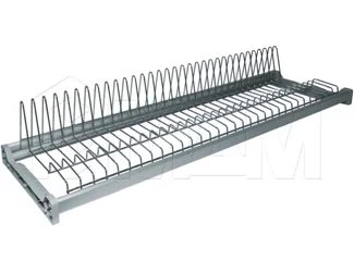 Посудосушитель для тарелок с рифленой рамкой, 800 мм, хром: CM80VCP