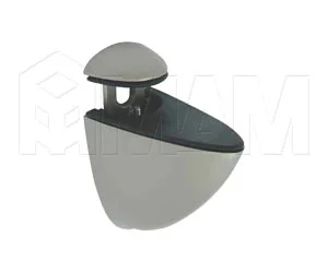 ПЕЛИКАН Менсолодержатель для деревянных и стеклянных полок 4 - 29 мм, никель матовый: NO.66 PEARL