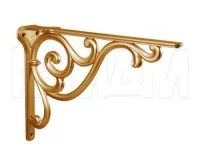 ROME Менсолодержатель для деревянных полок L-200 мм, золото матовое Милан: WRM.800.200.00R8