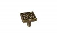 Ручка-кнопка, отделка бронза античная